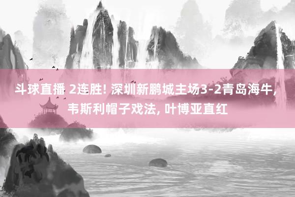 斗球直播 2连胜! 深圳新鹏城主场3-2青岛海牛, 韦斯利帽子戏法, 叶博亚直红