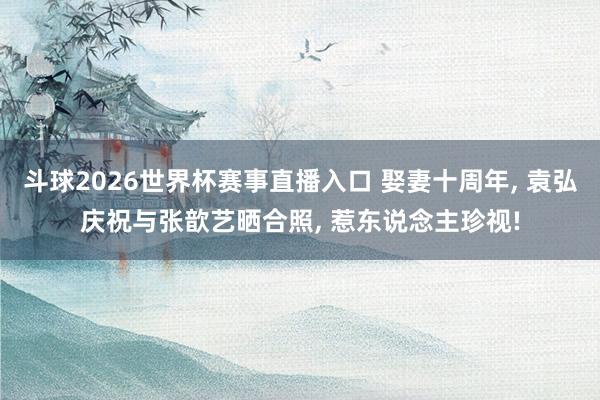 斗球2026世界杯赛事直播入口 娶妻十周年, 袁弘庆祝与张歆艺晒合照, 惹东说念主珍视!