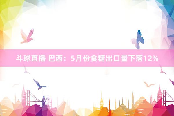 斗球直播 巴西：5月份食糖出口量下落12%