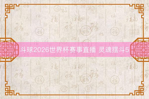 斗球2026世界杯赛事直播 灵魂摆斗5